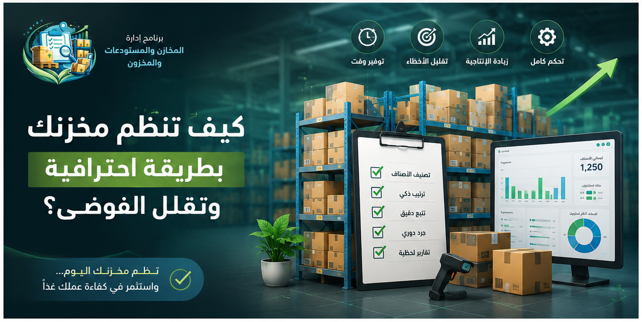 كيف تنظم مخزنك بطريقة احترافية وتقلل الفوضى؟
